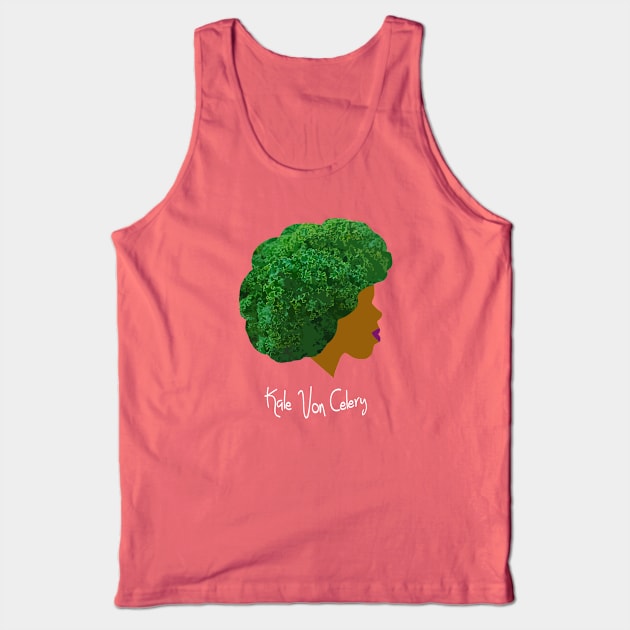 Kale Von Celery in White Tank Top by Kale Von Celery